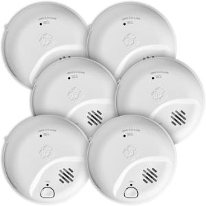 imageFirst Alert Combination Smoke ampamp Carbon Monoxide Alarm Battery Operated Detector with Test ampamp Silence Button SMICO100 1Pack6Pack