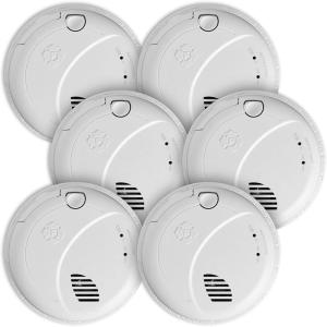 imageFirst Alert Combination Smoke ampamp Carbon Monoxide Alarm Interconnect Hardwire Detector with Battery Backup and Voice ampamp Location Alerts SMCO100VAC 3Pack6Pack