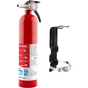 imageFirst Alert DHOME1 Rechargeable Standard Home Fire Extinguisher UL Rated 1A10BC PewterHome1