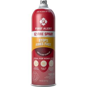 imageFirst Alert EZ Fire Spray Extinguishing Aerosol Spray AF400 Red 18 Ounce Pack of 1Single Pack