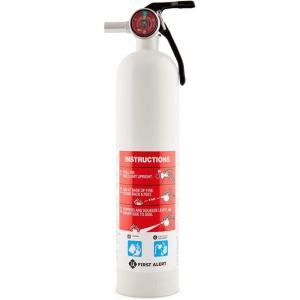 imageFirst Alert Fire Extinguisher  Marine Fire Extinguisher White FE1A10GR 1Pack 14quotAUTOMAR10