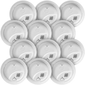 imageFirst Alert SMI100AC Hardwire Interconnect Smoke Alarm with Battery Backup 1Pack12Pack