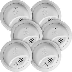 imageFirst Alert SMI100AC Hardwire Interconnect Smoke Alarm with Battery Backup 1Pack6Pack