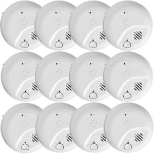 imageFirst Alert SMICO105AC Interconnect Hardwire Combination Smoke ampamp Carbon Monoxide Alarm with 10Year Battery Backup 3Pack12Pack
