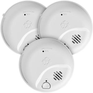 imageFirst Alert SMICO105AC Interconnect Hardwire Combination Smoke ampamp Carbon Monoxide Alarm with 10Year Battery Backup 3Pack3Pack