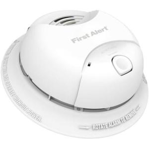 imageFirst Alert Smoke Alarm 10Year Sealed Battery Detector with Test ampamp Silence Button SMI110 1PackStandard Detection