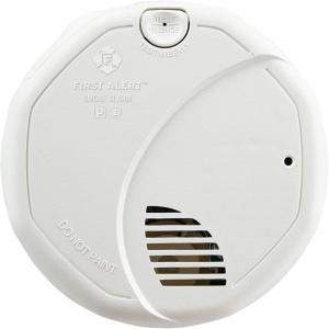 imageFirst Alert Smoke Alarm 10Year Sealed Battery Dual Sensor Detector with Test ampamp Silence Button SM310 1PackStandard Detection