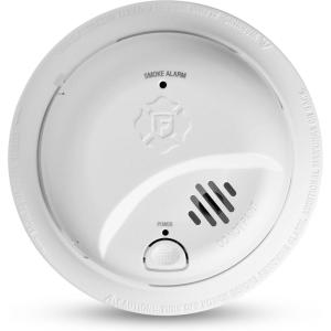 imageFirst Alert Smoke Alarm BatteryOperated Detector with Test ampamp Silence Button SMI100 1Pack1Pack