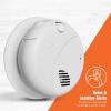 imageFirst Alert SM100VAC Interconnect Hardwire Smoke Alarm with Battery Backup ampamp Voice Alerts 1Pack1Pack