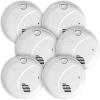 imageFirst Alert SM100VAC Interconnect Hardwire Smoke Alarm with Battery Backup ampamp Voice Alerts 1Pack6Pack